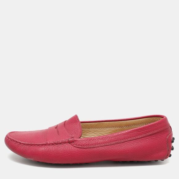 Tod´s Pink Leather Penny Loafers Size 37.5,New Products : American Fashion Style Bags On Sale